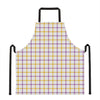 Yellow And Purple Tattersall Print Apron