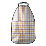 Yellow And Purple Tattersall Print Car Seat Organizers
