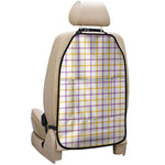 Yellow And Purple Tattersall Print Car Seat Organizers
