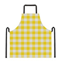 Yellow And White Buffalo Check Print Apron