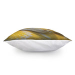 Yellow And White Python Snake Print Pillow Cover
