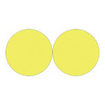 Yellow And White Zigzag Pattern Print Car Coasters