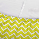 Yellow And White Zigzag Pattern Print Sofa Cover