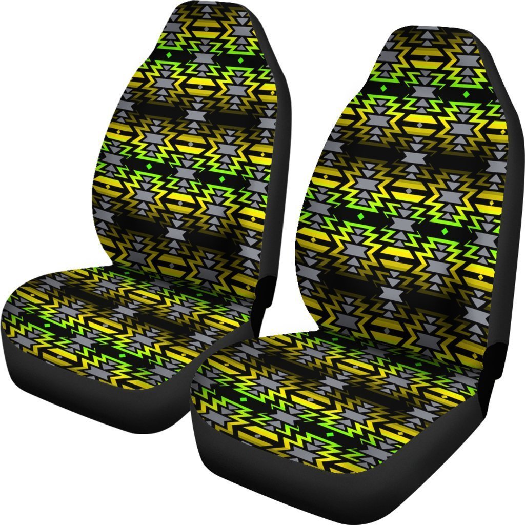 Yellow Aztec Native American Universal Fit Car Seat Covers GearFrost
