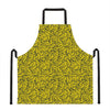 Yellow Banana Pattern Print Apron