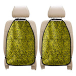 Yellow Banana Pattern Print Car Seat Organizers