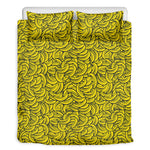 Yellow Banana Pattern Print Duvet Cover Bedding Set