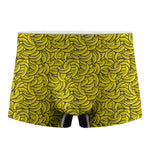 Yellow Banana Pattern Print Men's Boxer Briefs