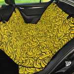 Yellow Banana Pattern Print Pet Car Back Seat Cover