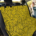 Yellow Banana Pattern Print Pet Car Back Seat Cover