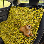 Yellow Banana Pattern Print Pet Car Back Seat Cover