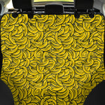 Yellow Banana Pattern Print Pet Car Back Seat Cover