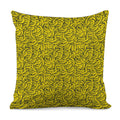 Yellow Banana Pattern Print Pillow Cover