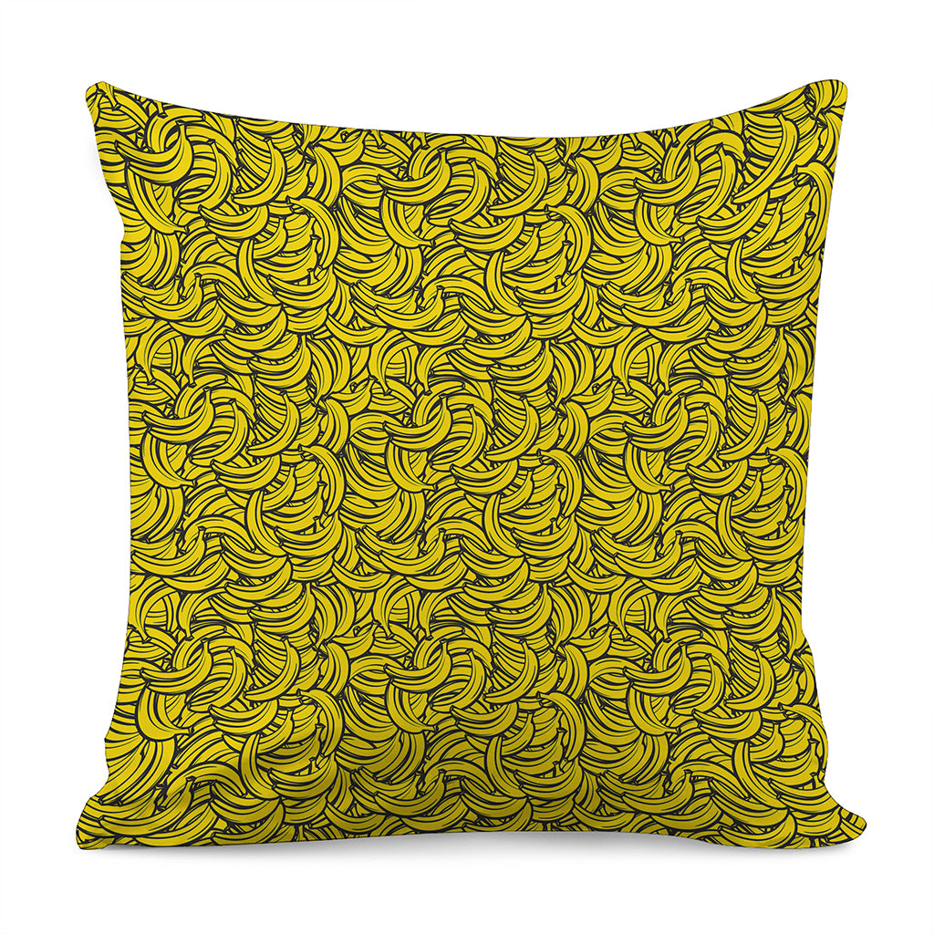 Yellow Banana Pattern Print Pillow Cover