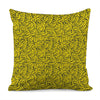 Yellow Banana Pattern Print Pillow Cover