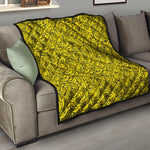 Yellow Banana Pattern Print Quilt