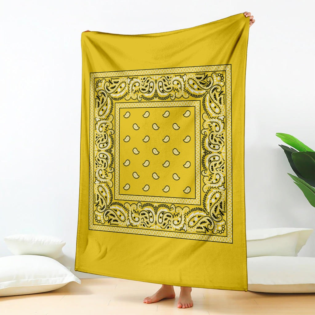 Yellow Bandana Blanket