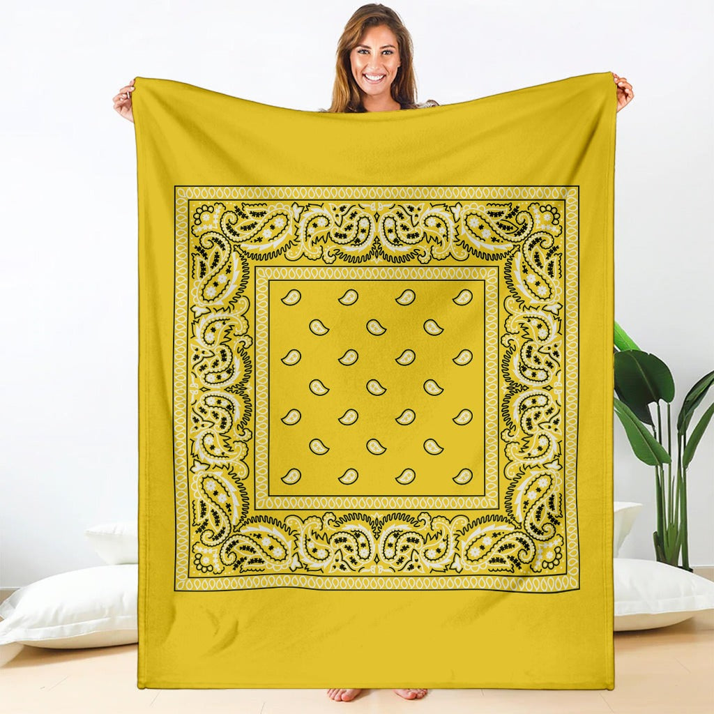 Yellow Bandana Blanket