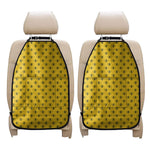Yellow Bee Pattern Print Car Seat Organizers