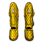 Yellow Bee Pattern Print Muay Thai Shin Guard