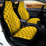 Yellow Bee Pattern Print Universal Fit Car Seat Covers