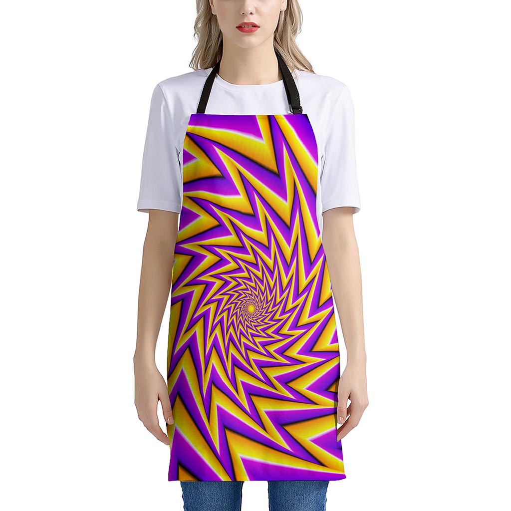 Yellow Big Bang Moving Optical Illusion Apron