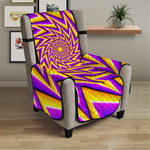 Yellow Big Bang Moving Optical Illusion Armchair Protector