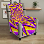 Yellow Big Bang Moving Optical Illusion Armchair Protector