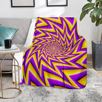 Yellow Big Bang Moving Optical Illusion Blanket