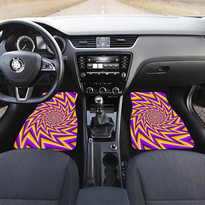 Yellow Big Bang Moving Optical Illusion Front and Back Car Floor Mats