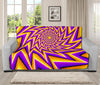 Yellow Big Bang Moving Optical Illusion Futon Protector