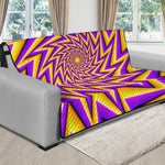 Yellow Big Bang Moving Optical Illusion Futon Protector