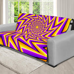 Yellow Big Bang Moving Optical Illusion Futon Protector