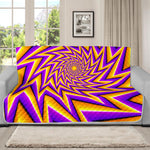 Yellow Big Bang Moving Optical Illusion Futon Protector