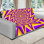 Yellow Big Bang Moving Optical Illusion Futon Protector