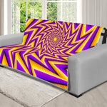 Yellow Big Bang Moving Optical Illusion Futon Protector