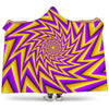 Yellow Big Bang Moving Optical Illusion Hooded Blanket