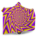 Yellow Big Bang Moving Optical Illusion Hooded Blanket