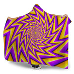 Yellow Big Bang Moving Optical Illusion Hooded Blanket