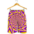 Yellow Big Bang Moving Optical Illusion Men's Shorts