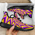 Yellow Big Bang Moving Optical Illusion Mesh Knit Shoes