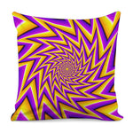Yellow Big Bang Moving Optical Illusion Pillow Cover