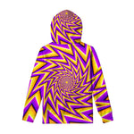 Yellow Big Bang Moving Optical Illusion Pullover Hoodie
