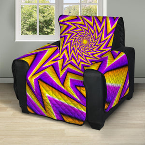 Yellow Big Bang Moving Optical Illusion Recliner Protector