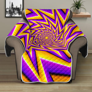 Yellow Big Bang Moving Optical Illusion Recliner Protector