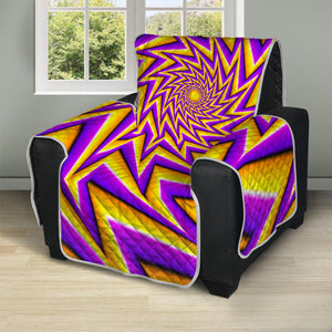 Yellow Big Bang Moving Optical Illusion Recliner Protector