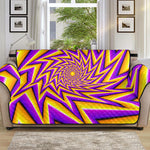 Yellow Big Bang Moving Optical Illusion Sofa Protector