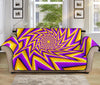 Yellow Big Bang Moving Optical Illusion Sofa Protector