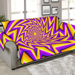 Yellow Big Bang Moving Optical Illusion Sofa Protector