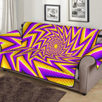 Yellow Big Bang Moving Optical Illusion Sofa Protector